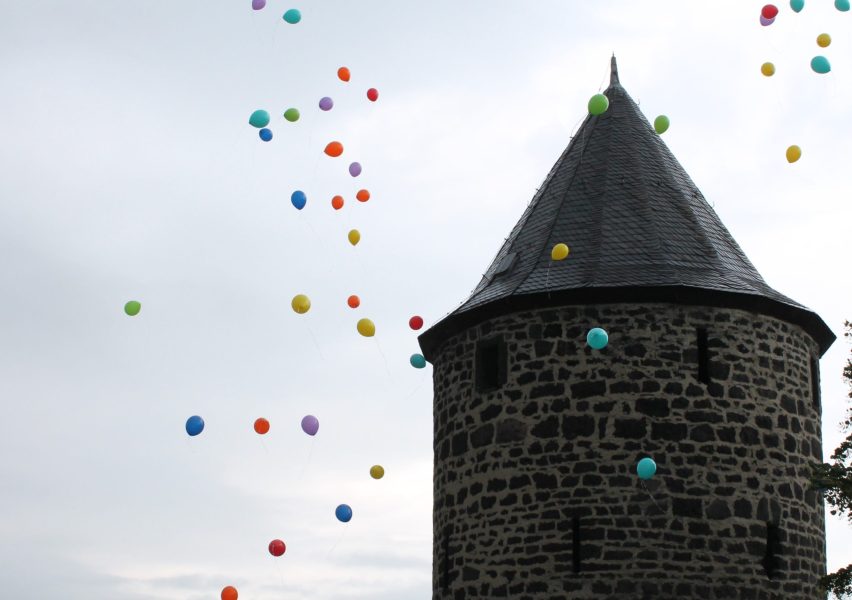 Ballons als Gruß