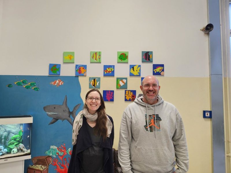Frau Schneyer und Herr Adams